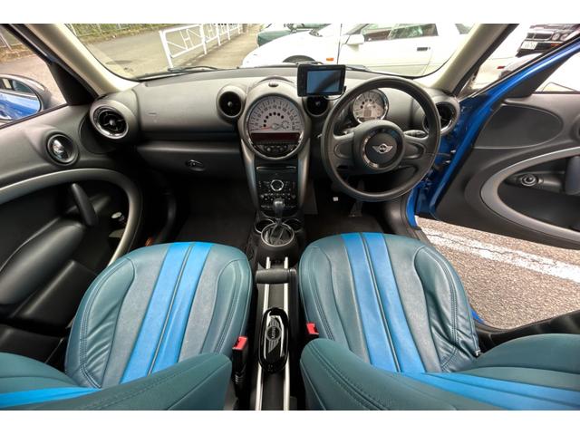 MINI クーパー クロスオーバー TVナビ キーレス ETC ブルーレザー調シート レザーステアリング フォグライト 電動格納ミラー アルミホイル 取扱説明書 記録簿 保証書(19枚目)