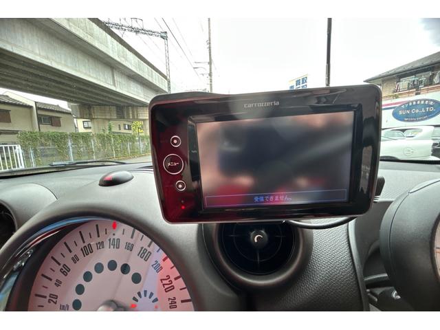 MINI クーパー クロスオーバー TVナビ キーレス ETC ブルーレザー調シート レザーステアリング フォグライト 電動格納ミラー アルミホイル 取扱説明書 記録簿 保証書(25枚目)