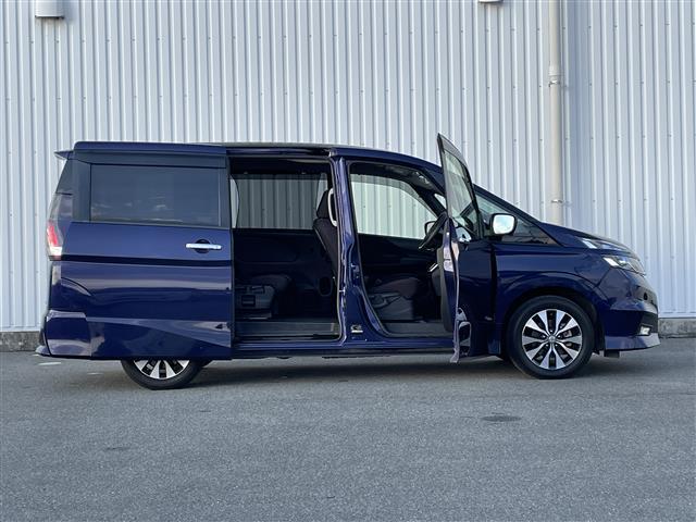 セレナ ハイウェイスター　Ｖセレクション　後席モニター　全周囲カメラ　純正ナビ　ＥＴＣ　クルーズコントロール　パーキングアシスト　両側パワースライド　エマージェンシーブレーキ　ＬＤＡ　Ｗエアコン　電格ミラー　スマートキー／プッシュスタート（38枚目）