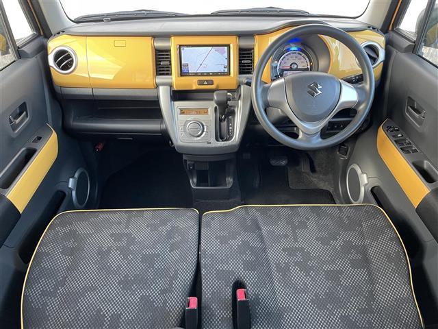 ハスラー G レーダーブレーキサポート 純正ナビ(CN-E204Z) 前席シートヒーター スマートキー プッシュスタート アイドリングストップ ワンセグ 横滑り防止 電格ミラー AAC ドアバイザー フルフラット(3枚目)