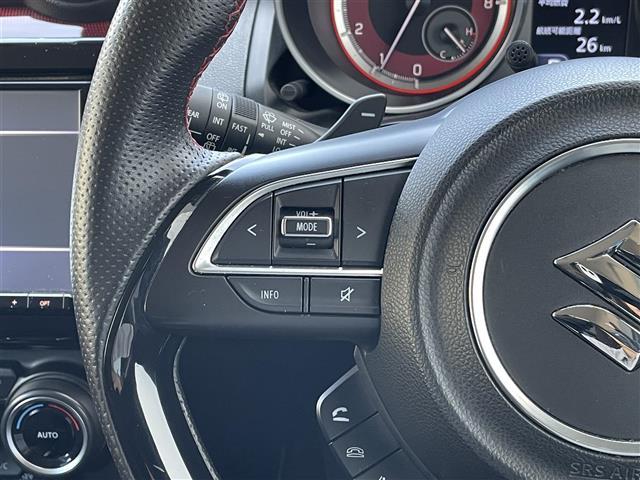 スイフト スポーツ 純正ナビ 全方位モニター デュアルカメラブレーキサポート 車線逸脱警報機能 アダプティブクルーズコントロール シートヒーター 横滑り抑制機能 ステアリングスイッチ スマートキー ETC LEDヘッド(9枚目)