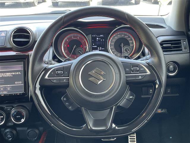 スイフト スポーツ 純正ナビ 全方位モニター デュアルカメラブレーキサポート 車線逸脱警報機能 アダプティブクルーズコントロール シートヒーター 横滑り抑制機能 ステアリングスイッチ スマートキー ETC LEDヘッド(19枚目)