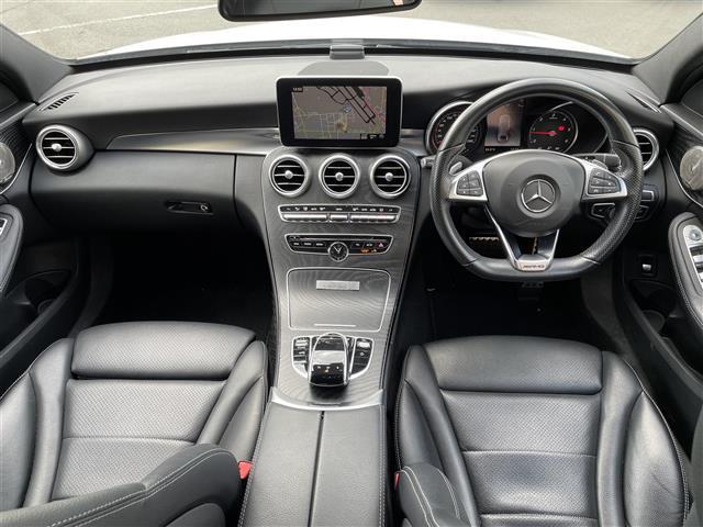 Cクラス C220d ローレウスエディション AMG 純正ナビ バックカメラ ディストロニックプラスクロスサポート ドラレコ ETC ブルメスターサウンド パワーシート シートヒーター メモリーパッケージ パークアシスト 拡張ブレーキアシスト(3枚目)