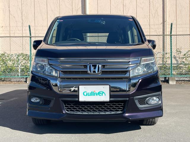 ステップワゴンスパーダ Z クールスピリット 純正ナビ バックカメラ フルセグTV ETC 前方ドライブレコーダー 横滑り防止装置 純正フロアマット純正サイドバイザー 両側電動スライドドア オートライト パドルシフト スマートキー(19枚目)