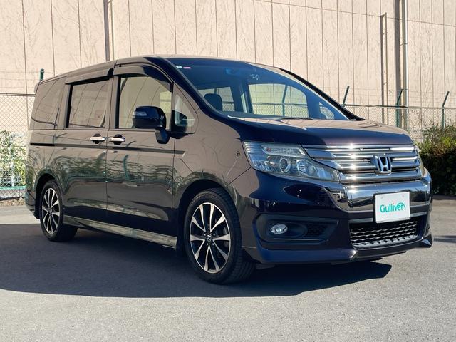 ステップワゴンスパーダ Z クールスピリット 純正ナビ バックカメラ フルセグTV ETC 前方ドライブレコーダー 横滑り防止装置 純正フロアマット純正サイドバイザー 両側電動スライドドア オートライト パドルシフト スマートキー(59枚目)