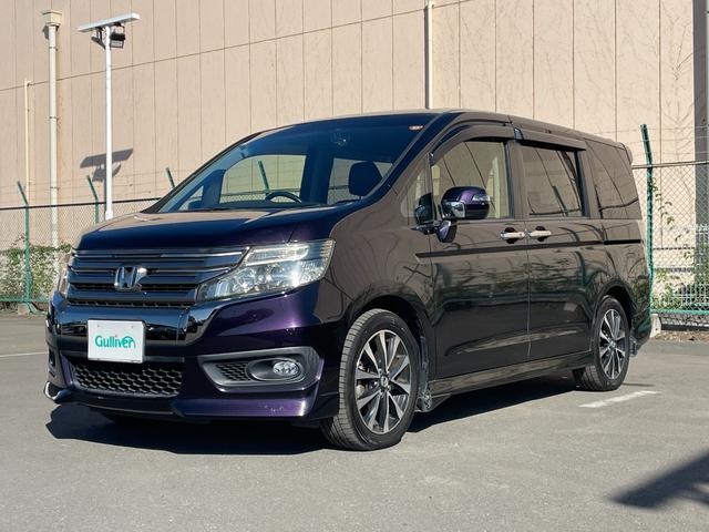 ステップワゴンスパーダ Z クールスピリット 純正ナビ バックカメラ フルセグTV ETC 前方ドライブレコーダー 横滑り防止装置 純正フロアマット純正サイドバイザー 両側電動スライドドア オートライト パドルシフト スマートキー(65枚目)