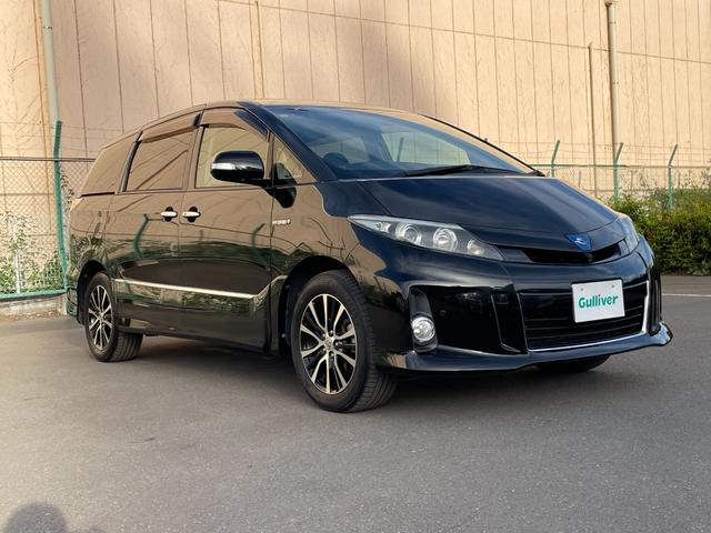 エスティマハイブリッド アエラス レザーパッケージ 純正ナヒ 電動格納シート 電動シート シートヒーター 電動リアゲート 両側電動スライドドア ETC 全周囲カメラ 三列シート クルーズコントロールシステム 純正フロアマット 純正サイドバイザー(61枚目)