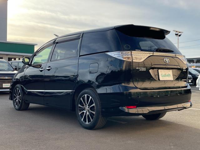 エスティマハイブリッド アエラス レザーパッケージ 純正ナヒ 電動格納シート 電動シート シートヒーター 電動リアゲート 両側電動スライドドア ETC 全周囲カメラ 三列シート クルーズコントロールシステム 純正フロアマット 純正サイドバイザー(65枚目)