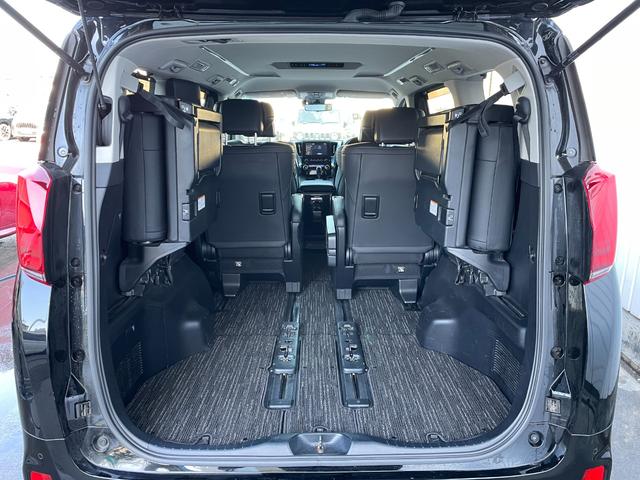 アルファード 2.5S Cパッケージ 純正9型DA デジタルインナーミラー 電動リアゲート 追従クルコン 黒レザー 温冷シート ハンドルヒーター ビルトイン2.0ETC 3眼LEDヘッド パワーシート シートメモリ BSM ワンオーナー(17枚目)