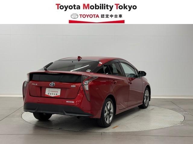 プリウス Ａプレミアム　ツーリングセレクション　セーフティセンス　ＩＣＳ　ＢＳＭ　９インチナビ　ＴＶ　バックカメラ　ＥＴＣ　ドライブレコーダー　クルーズコントロール　本革シート　パワーシート　シートヒーター　ＬＥＤライト　１７インチアルミホイール（2枚目）