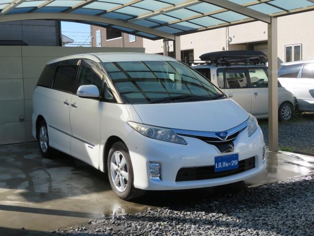 エスティマハイブリッド Ｇ　純正メーカーＨＤＤナビ地デジＴＶ　後席モニター　ＥＴＣ　Ｂカメラ　純正ＡＷ　両側パワースライド　運転席助手席シートヒーター　クルコン（2枚目）