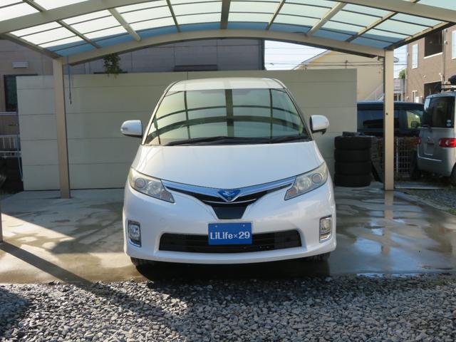 エスティマハイブリッド Ｇ　純正メーカーＨＤＤナビ地デジＴＶ　後席モニター　ＥＴＣ　Ｂカメラ　純正ＡＷ　両側パワースライド　運転席助手席シートヒーター　クルコン（3枚目）