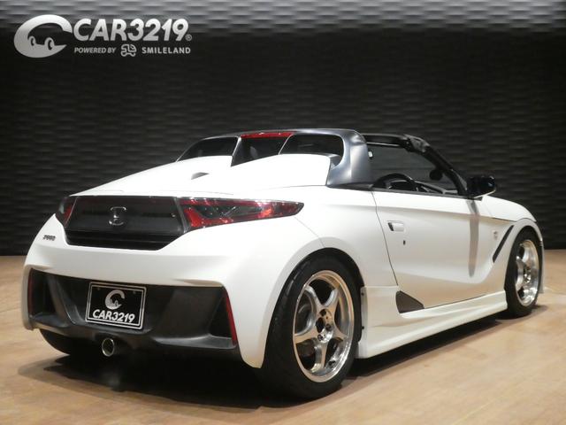 S660 α FEEL’Sエアロ/HKS車高調/5ZIGEN15・16インチAW/spoonマフラ-/センターディスプレイ/バックカメラ/Bluetooth/テイクオフフードカバー/LEDヘッドライト/ハーフレザー(2枚目)