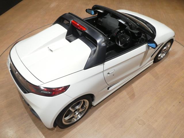 S660 α FEEL’Sエアロ/HKS車高調/5ZIGEN15・16インチAW/spoonマフラ-/センターディスプレイ/バックカメラ/Bluetooth/テイクオフフードカバー/LEDヘッドライト/ハーフレザー(8枚目)