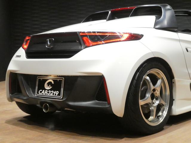 S660 α FEEL’Sエアロ/HKS車高調/5ZIGEN15・16インチAW/spoonマフラ-/センターディスプレイ/バックカメラ/Bluetooth/テイクオフフードカバー/LEDヘッドライト/ハーフレザー(38枚目)