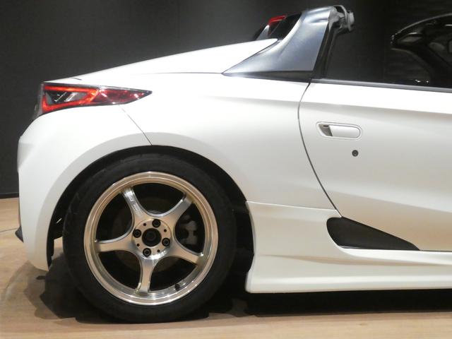 S660 α FEEL’Sエアロ/HKS車高調/5ZIGEN15・16インチAW/spoonマフラ-/センターディスプレイ/バックカメラ/Bluetooth/テイクオフフードカバー/LEDヘッドライト/ハーフレザー(39枚目)