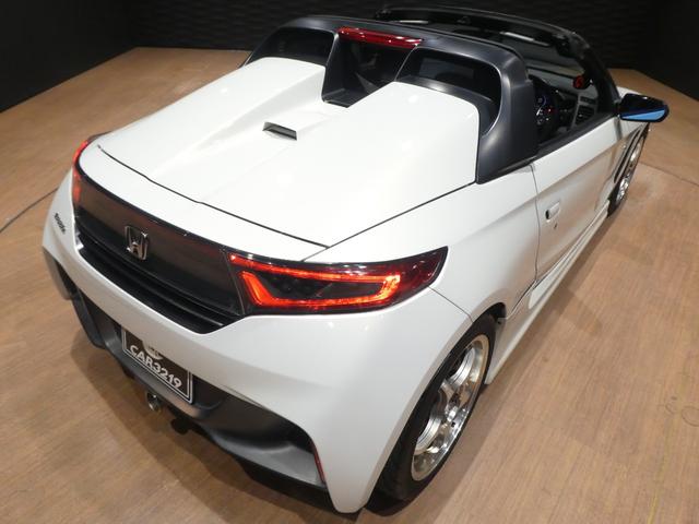 S660 α FEEL’Sエアロ/HKS車高調/5ZIGEN15・16インチAW/spoonマフラ-/センターディスプレイ/バックカメラ/Bluetooth/テイクオフフードカバー/LEDヘッドライト/ハーフレザー(40枚目)