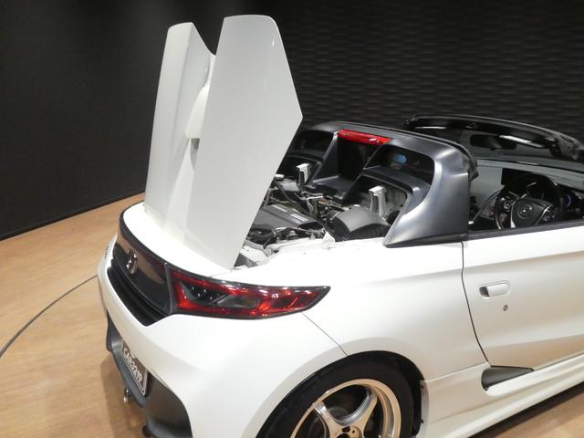 S660 α FEEL’Sエアロ/HKS車高調/5ZIGEN15・16インチAW/spoonマフラ-/センターディスプレイ/バックカメラ/Bluetooth/テイクオフフードカバー/LEDヘッドライト/ハーフレザー(49枚目)