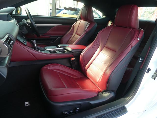 高級感ある赤革パワーシート♪