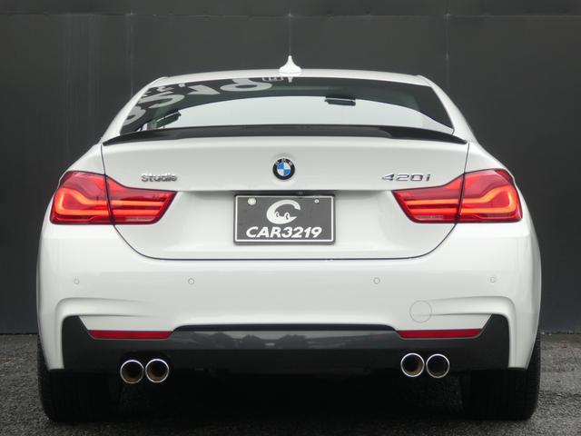 ４シリーズ ４２０ｉグランクーペ　Ｍスポーツ　フルエアロ／ＫＷ車高調／ＲＥＭＵＳマフラー／Ｍカラ－ドキャリパ－／純正ナビ／Ｂカメラ／フルセグ／ＤＶＤ再生／ＢＳＭ／ＬＥＤヘッドライト／衝突軽減ブレーキ／メモリー付きパワーシート／クリアランスソナー（4枚目）