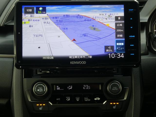 シビック ハッチバック　後期／ソニックグレーパール／フルエアロ／ローダウン／６速ＭＴ／Ｂｌｕｅｔｏｏｔｈ対応ナビ／フルセグ／カメラ／ビルトインＥＴＣ２．０／ＬＥＤヘッドライト・フォグライト／フロントパワーシート／ハーフレザー（13枚目）