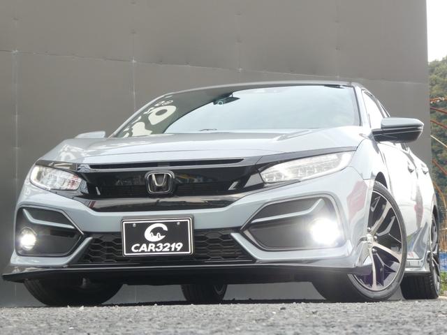 シビック ハッチバック　後期／ソニックグレーパール／フルエアロ／ローダウン／６速ＭＴ／Ｂｌｕｅｔｏｏｔｈ対応ナビ／フルセグ／カメラ／ビルトインＥＴＣ２．０／ＬＥＤヘッドライト・フォグライト／フロントパワーシート／ハーフレザー（27枚目）