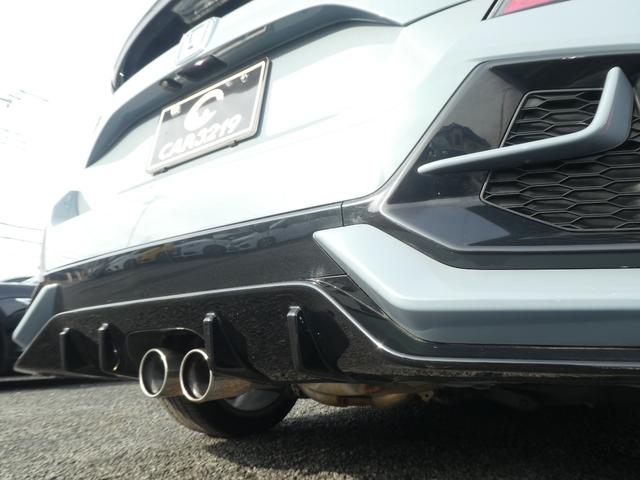 シビック ハッチバック　後期／ソニックグレーパール／フルエアロ／ローダウン／６速ＭＴ／Ｂｌｕｅｔｏｏｔｈ対応ナビ／フルセグ／カメラ／ビルトインＥＴＣ２．０／ＬＥＤヘッドライト・フォグライト／フロントパワーシート／ハーフレザー（46枚目）