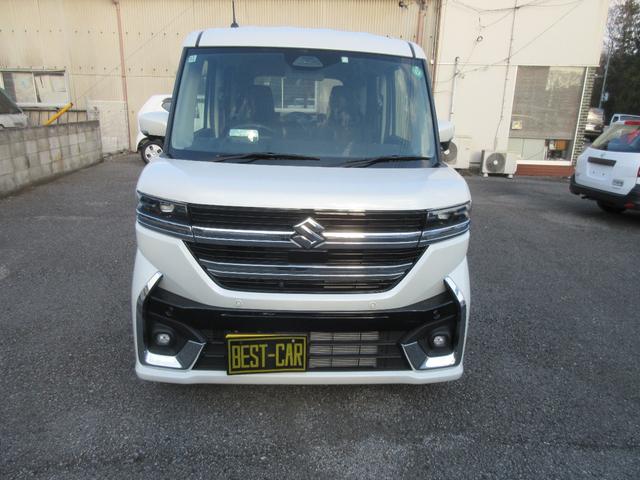 スペーシアカスタム ハイブリッドXS suzukiセーフティーサポート搭載車 スマートキー 全方位カメラ LEDヘッドライト オートライト オートマチックハイビーム シートヒーター フルフラットベンチシート 1ヶ月・1000km保証付き(3枚目)