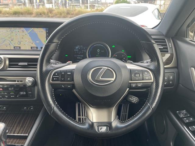 GS GS300h Fスポーツ ムーンルーフ/3眼LED/BSM/HUD/パワートランクリッド/セーフティシステムプラス/純正ナビ/フルセグ/CD/DVD/SD/BT/ETC2.0/レザー/シートベンチレーション/スペアキー(10枚目)