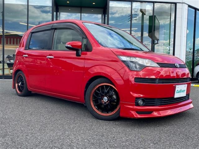 スペイド F 社外9インチフローティングナビ(AM/FM/BT)/フルセグTV/バックカメラ/前後ドラレコ/ドアバイザー/Pスタート/片側パワスラ/ETC/HID/モデリスタエアロ・マフラー/TANABE車高調(26枚目)