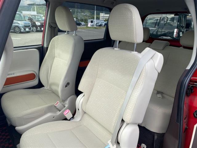 スペイド Ｆ　社外９インチフローティングナビ（ＡＭ／ＦＭ／ＢＴ）／フルセグＴＶ／バックカメラ／前後ドラレコ／ドアバイザー／Ｐスタート／片側パワスラ／ＥＴＣ／ＨＩＤ／モデリスタエアロ・マフラー／ＴＡＮＡＢＥ車高調（21枚目）