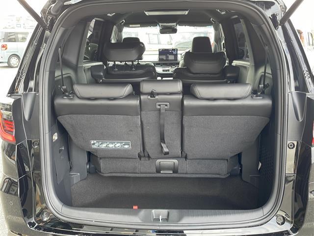 オデッセイハイブリッド ｅ：ＨＥＶアブソルート・ＥＸブラックエディション　ワンオーナー・純正ナビ・フルセグ・フリップダウン・全方位モニター・ホンダセンシング・ＢＳＭ・パワーバックドア・レザーシート・シートヒーター・パーキングアシスト・ＬＥＤ・ＥＴＣ（28枚目）