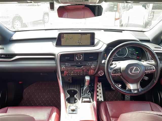 ＲＸ ＲＸ４５０ｈ　Ｆスポーツ　◇純正ナビ（ＡＭ／ＦＭ／ＢＴ／ＣＤ／ＤＶＤ）・フルセグＴＶ◇アラウンドビューモニター◇追従付きクルーズコントロール◇全席電動イス◇パドルシフト◇レーンアシスト◇シートヒーター◇シートクール（2枚目）