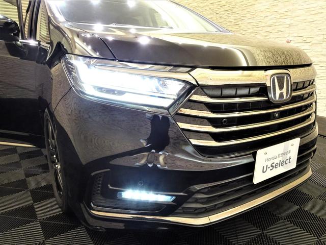 オデッセイハイブリッド ｅ：ＨＥＶアブソルート・ＥＸ　禁煙　純正９ｉｎｃｈナビＴＶ　純正ドラレコ前後　ＥＴＣ２．０　ＬＥＤ　リアカメラ　Ｂｌｕｅｔｏｏｔｈ　衝突軽減Ｂ　ＶＳＡ　サイドエアバック　両側パワスラ　シートヒーター　Ｐセンサー　クルコン　純正ＡＷ（7枚目）