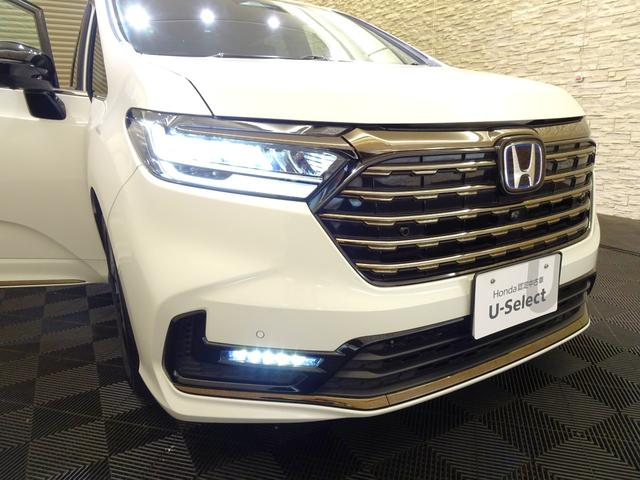 オデッセイハイブリッド e:HEVアブソルート・EXブラックエディション 元デモカー 禁煙 純正11.4inchナビTV LED Rカメ Bluetooth 衝突軽減B VSA サイドエアバッグ 両側パワスラ シートヒーター パワーシート パーキングセンサー 本革シート(9枚目)