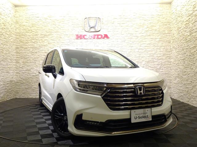 オデッセイハイブリッド e:HEVアブソルート・EXブラックエディション 元デモカー 禁煙 純正11.4inchナビTV LED Rカメ Bluetooth 衝突軽減B VSA サイドエアバッグ 両側パワスラ シートヒーター パワーシート パーキングセンサー 本革シート(28枚目)