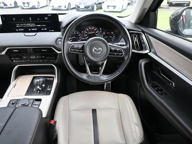 CX-60 25S Lパッケージ 1オナ 全方位 本革 純正ナビ TV BT 置充 i-ACTIVSENSE HUD パワーバックドア パワーシート シートヒーター ステアリングヒーター ETC 純正20インチAW(20枚目)