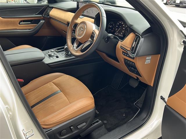 CX-60 XD-ハイブリッド プレミアムスポーツ 1オーナー サンルーフ 衝突軽減 12.3型純正ナビ BOSE 全方位カメラ フルセグTV HDMI BT 茶革シート パワーシート 温冷席 シートメモリ ハンドルヒーター レーダークルコン BSM(5枚目)