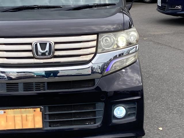 Ｎ－ＢＯＸカスタム Ｇ・Ｌパッケージ　バックカメラ　両側スライド・片側電動　ナビ　ＴＶ　オートライト　ＨＩＤ　スマートキー　アイドリングストップ　電動格納ミラー　ベンチシート　ＣＶＴ　盗難防止システム　ＡＢＳ　ＥＳＣ　ＣＤ　ＤＶＤ再生（31枚目）