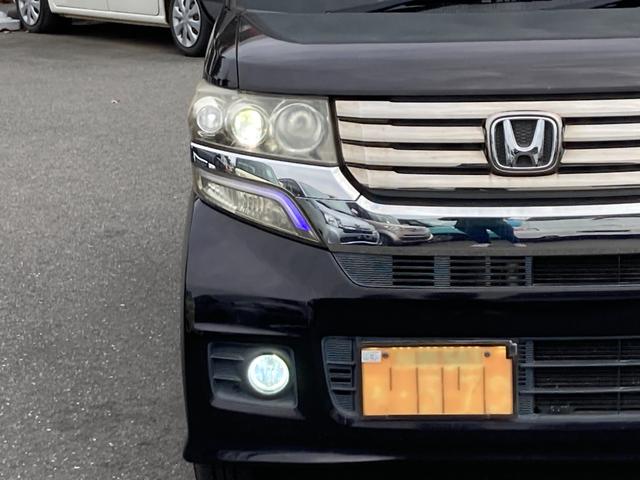 Ｎ－ＢＯＸカスタム Ｇ・Ｌパッケージ　バックカメラ　両側スライド・片側電動　ナビ　ＴＶ　オートライト　ＨＩＤ　スマートキー　アイドリングストップ　電動格納ミラー　ベンチシート　ＣＶＴ　盗難防止システム　ＡＢＳ　ＥＳＣ　ＣＤ　ＤＶＤ再生（34枚目）