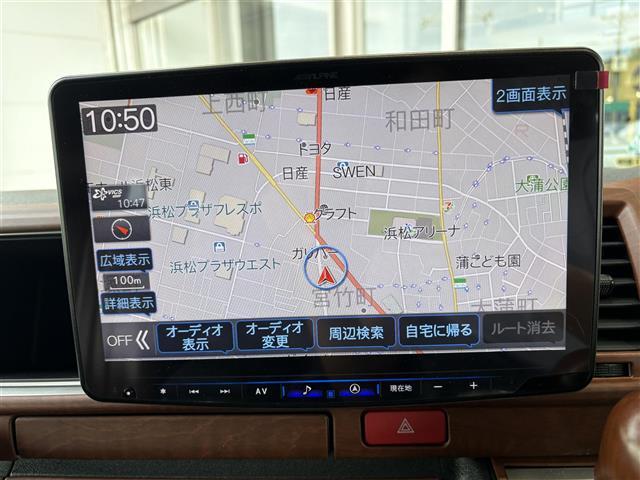 ハイエースワゴン ＧＬ　アルパインナビ／後席モニター　片側パワスラ　パイオニアスピーカー　衝突軽減　レーンキープ　コーナーセンサー前後　全方位　１００Ｖ充電　ドラレコ前後　ＥＴＣ　デジタルインナーミラー　社外マット（2枚目）