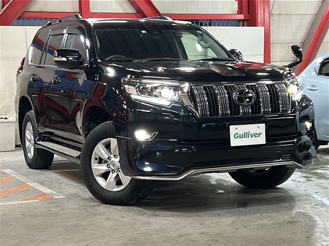 ランドクルーザープラド TX 純正ナビ(AM FM CD DVD フルセグ SD Bluetooth)トヨタセーフティセンス レーダークルーズコントロール バックカメラ コーナーセンサー ドライブレコーダー MTモード付きAT(2枚目)