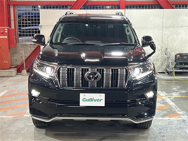 ランドクルーザープラド TX 純正ナビ(AM FM CD DVD フルセグ SD Bluetooth)トヨタセーフティセンス レーダークルーズコントロール バックカメラ コーナーセンサー ドライブレコーダー MTモード付きAT(3枚目)