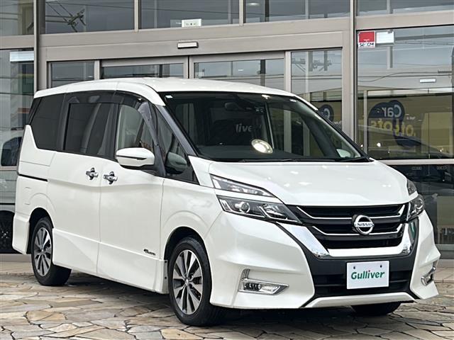 セレナ ハイウェイスター 社外ナビ フリップダウンモニター エマージェンシーブレーキ 両側パワスラ 前後ドラレコ ETC LEDヘッドライト 純正アルミ バックカメラ レー探 車線逸脱警報 アイドリングストップ 横滑り防止装置(33枚目)