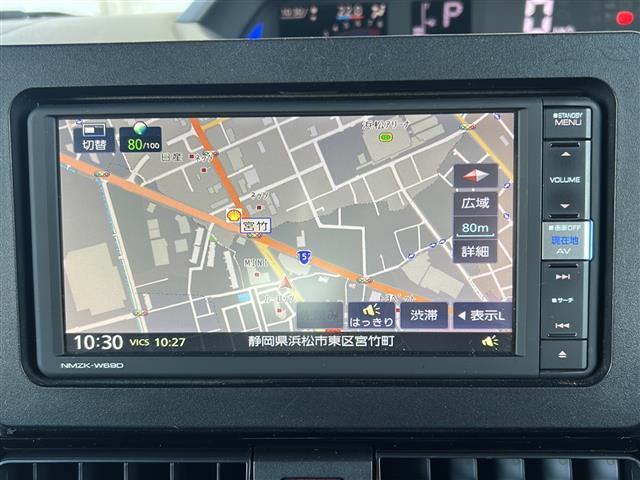 タント カスタムRS 純正ナビ フルセグテレビ アラウンドビューモニター ETC 両側パワースライドドア 前席シートヒーター ハーフレザーシート スマートキー プッシュスタート LED 後席モニター アイドリングストップ(2枚目)