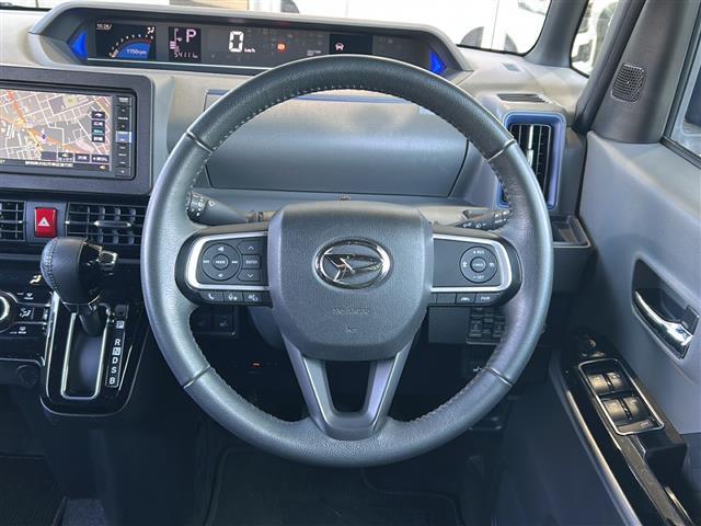 タント カスタムRS 純正ナビ フルセグテレビ アラウンドビューモニター ETC 両側パワースライドドア 前席シートヒーター ハーフレザーシート スマートキー プッシュスタート LED 後席モニター アイドリングストップ(15枚目)