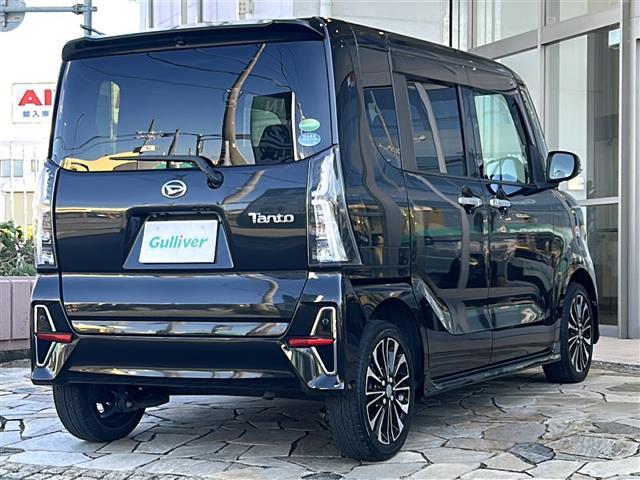 タント カスタムRS 純正ナビ フルセグテレビ アラウンドビューモニター ETC 両側パワースライドドア 前席シートヒーター ハーフレザーシート スマートキー プッシュスタート LED 後席モニター アイドリングストップ(34枚目)