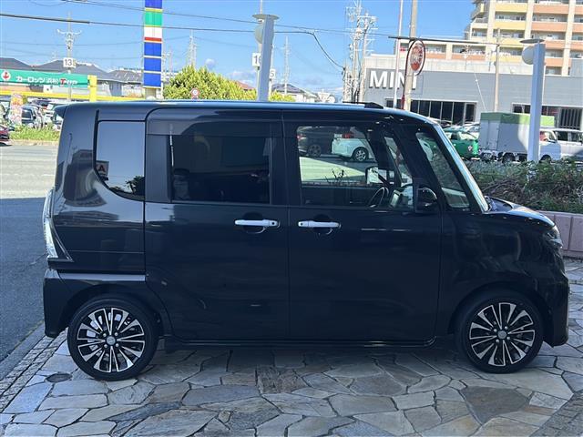 タント カスタムRS 純正ナビ フルセグテレビ アラウンドビューモニター ETC 両側パワースライドドア 前席シートヒーター ハーフレザーシート スマートキー プッシュスタート LED 後席モニター アイドリングストップ(35枚目)