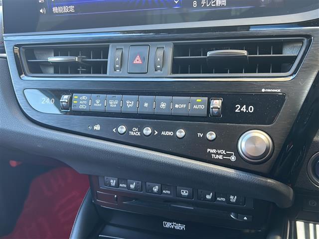 ES ES300h Fスポーツ TRDエアロ マフラー4本出し マークレビンソン デジタルアウターミラー 全方位カメラ パワートランク 前後ドラレコ レーダー探知機 黒/赤レザー 19インチAW オレンジキャリパー サンルーフ(15枚目)