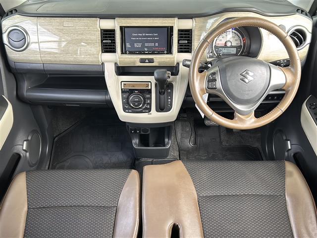 ハスラー ワンダラー 社外ナビ デュアルカメラブレーキーサポート 横滑り防止装置 レーンキープアシスト アイドリングストップ ヒーテッドドアミラー ステアリングリモコン ハーフレザーシート シートヒーター ドラレコ ETC(3枚目)